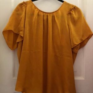 Lauren Conrad, Large, never worn, gold blouse